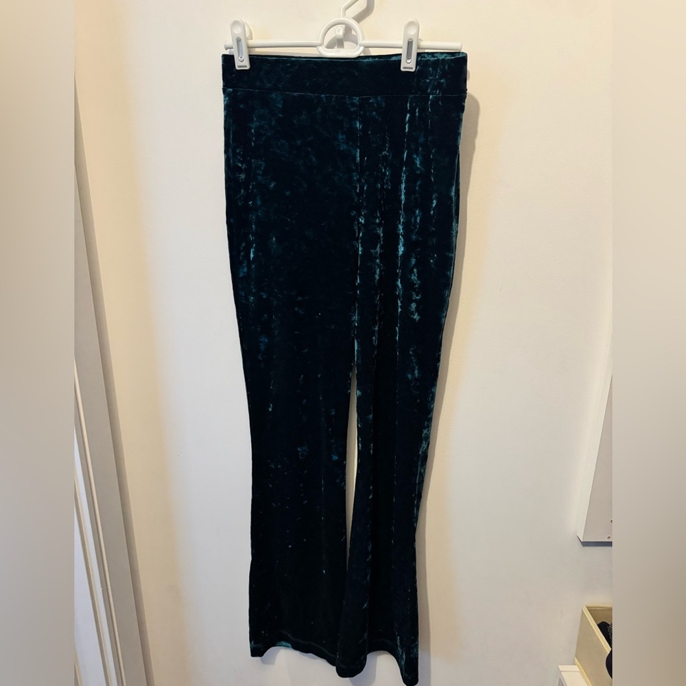 Urban Outfitters Emerald Crushed Velvet Pants